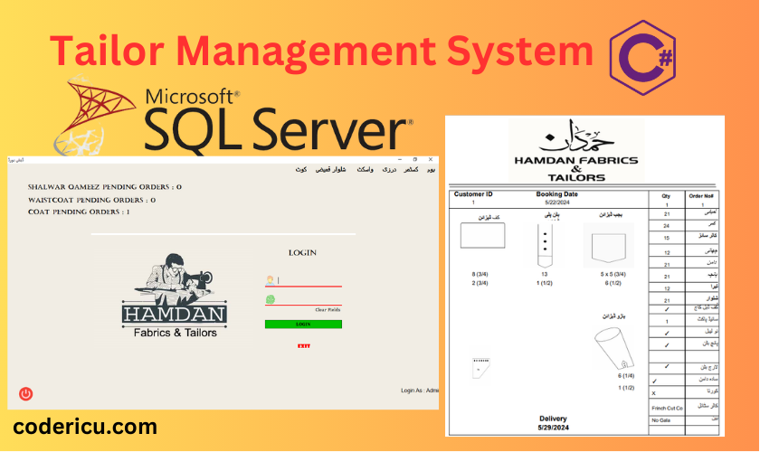 Tailor Management System in C#