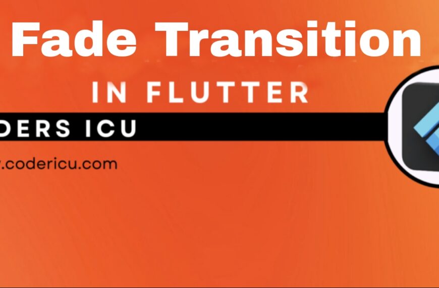 Fade Transition in Flutter