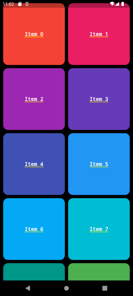 flutter gridview example